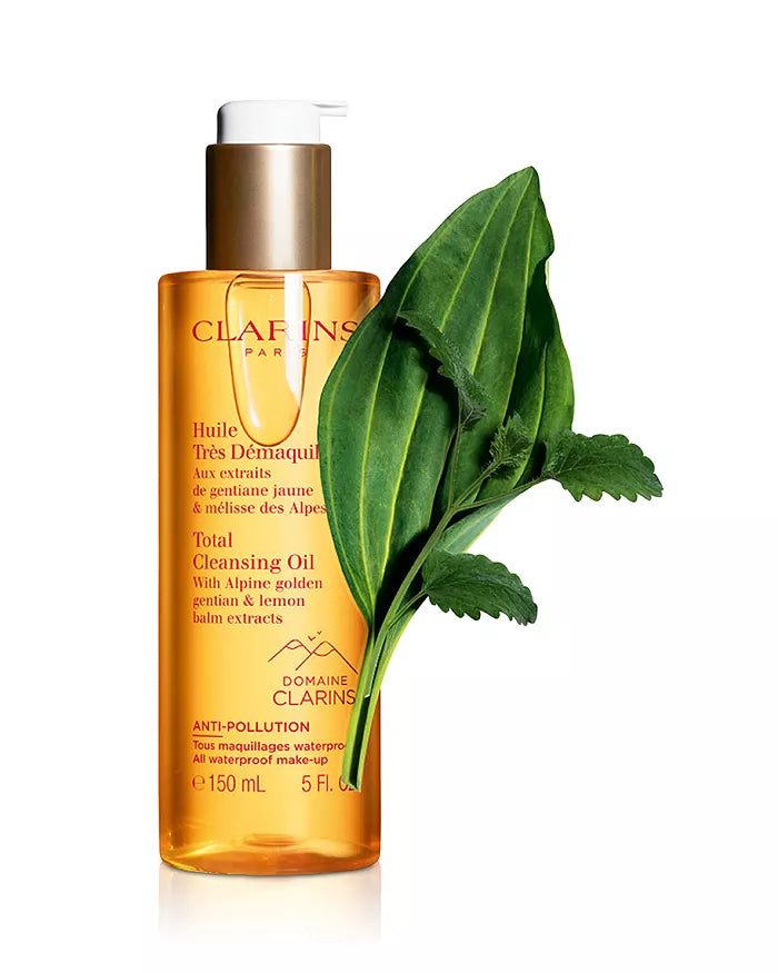 Clarins Total Cleansing Oil with Alpine Golden Gentian & Lemon Balm Extracts