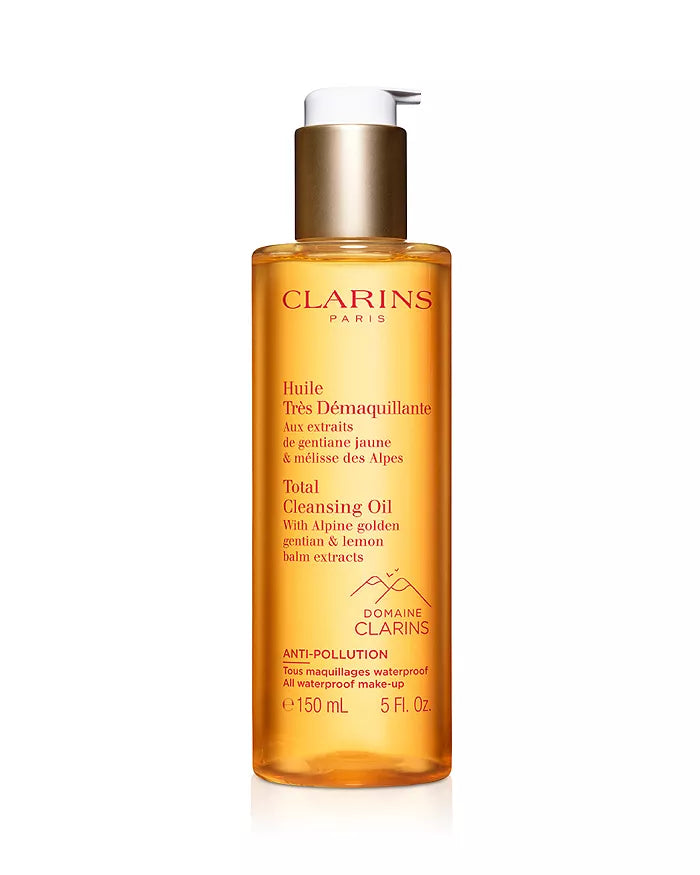 Clarins Total Cleansing Oil with Alpine Golden Gentian & Lemon Balm Extracts